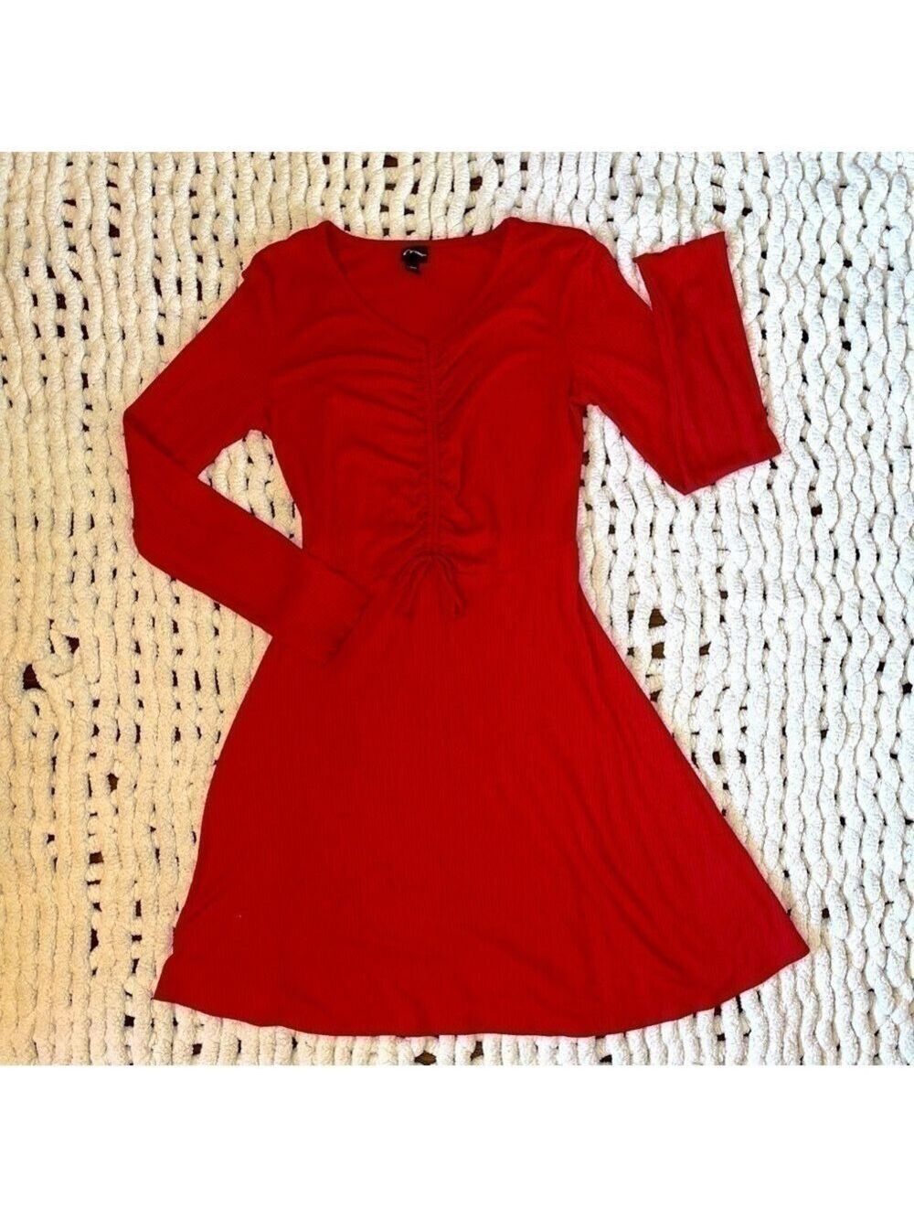 Art Class for Target Red Ribbed Knit Girls Dress NWOT